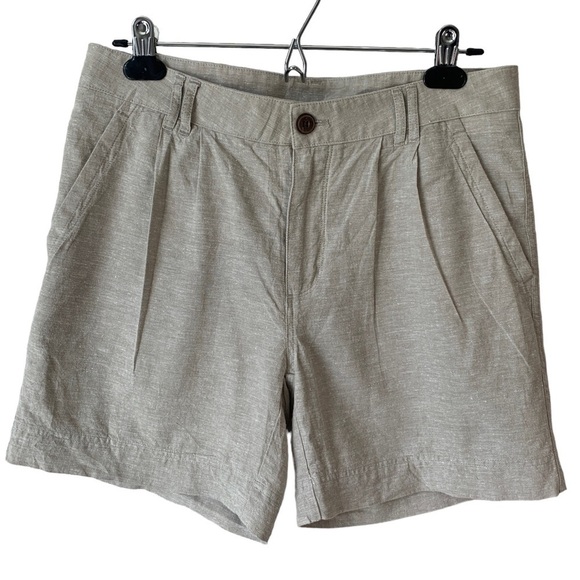 PATAGONIA Island Hemp Cotton Blend Beige Shorts 6" Women's Size 4 - Picture 1 of 7